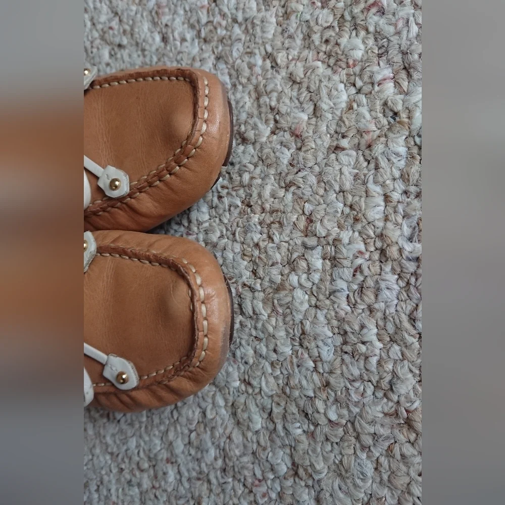 Marc Joseph Cypress Hill Tan Leather Loafers size 6